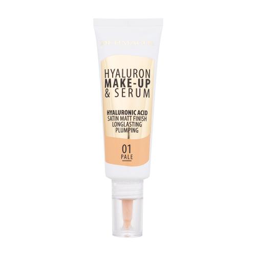 Dermacol Hyaluron Make-Up & Serum 25 g pečující tekutý make-up pro ženy 01 Pale