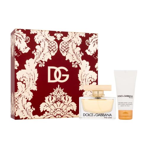 Dolce&Gabbana The One dárková kazeta pro ženy parfémovaná voda 75 ml + tělové mléko 50 ml