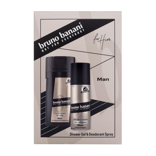 Bruno Banani Man With Notes Of Lavender dárková kazeta deospray pro muže deodorant 150 ml + sprchový gel 250 ml