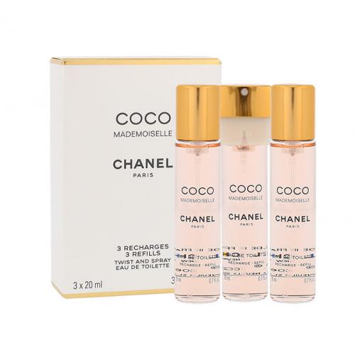 Chanel Coco Mademoiselle 3x20 ml toaletní voda Náplň pro ženy miniatura