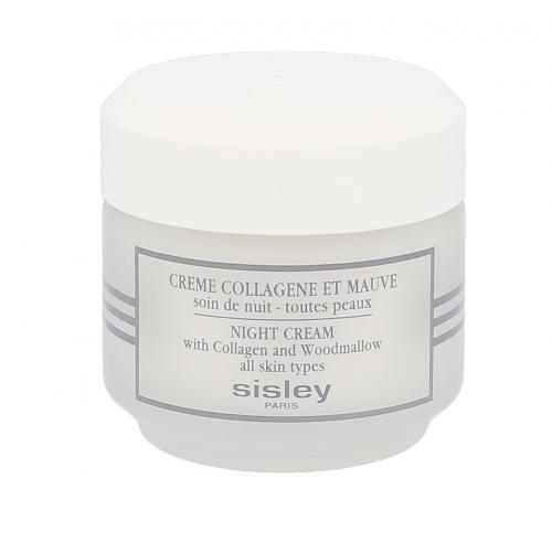 Sisley Night Cream With Collagen And Woodmallow 50 ml noční krém pro všechny typy pleti pro ženy