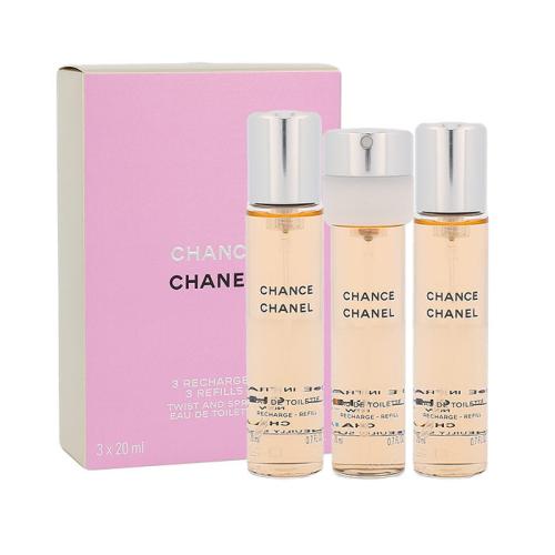 Chanel Chance 3x20 ml toaletní voda Náplň pro ženy miniatura