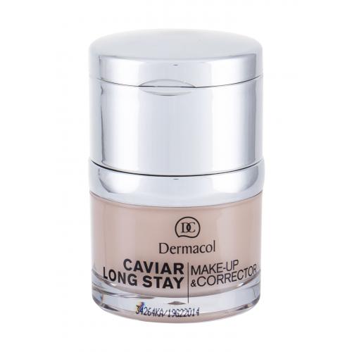 Dermacol Caviar Long Stay Make-Up & Corrector 30 ml make-up a korektor s výtažkem z kaviáru pro ženy 1 Pale