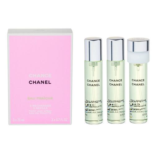 Chanel Chance Eau Fraîche 3x20 ml toaletní voda Náplň pro ženy miniatura