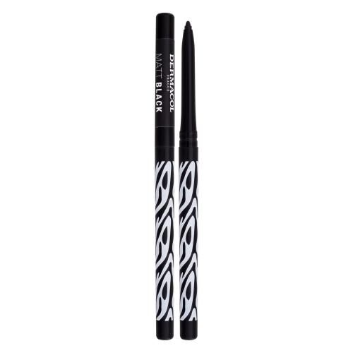 Dermacol Black Sensation Matte Black 0,35 g matná tužka na oči pro ženy Black