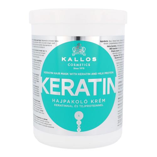Kallos Cosmetics Keratin 1000 ml regenerační maska na vlasy s keratinem pro ženy