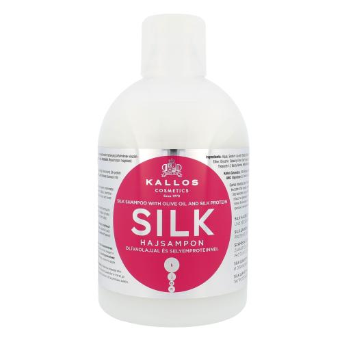 Kallos Cosmetics Silk 1000 ml šampon pro vlasy poškozené chemickými úpravami pro ženy