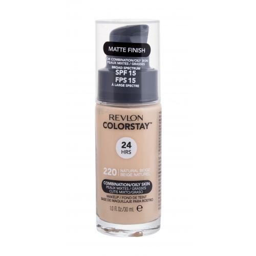 Revlon Cosmetics ColorStay™ SPF 15 dlouhotrvající matující make-up pro mastnou a smíšenou pleť odstín 220 Natural Beige 30 ml