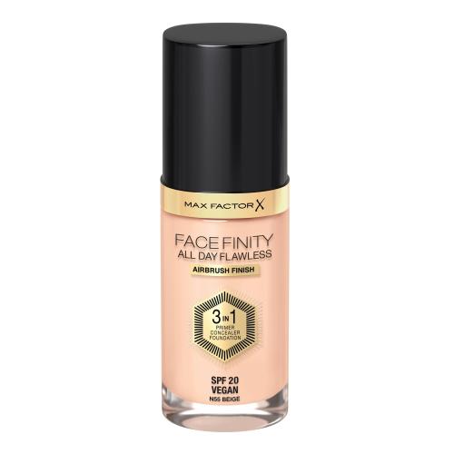 Max Factor Facefinity All Day Flawless SPF20 30 ml tekutý make-up s uv ochranou pro ženy N55 Beige
