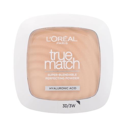 L'Oréal Paris True Match 9 g jemný pudr pro přirozený vzhled pro ženy 3.D/3.W Dore Warm
