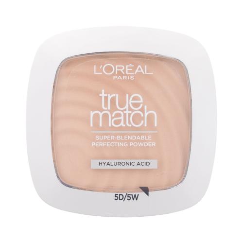 L'Oréal Paris True Match 9 g jemný pudr pro přirozený vzhled pro ženy 5.D/5.W Dore Warm