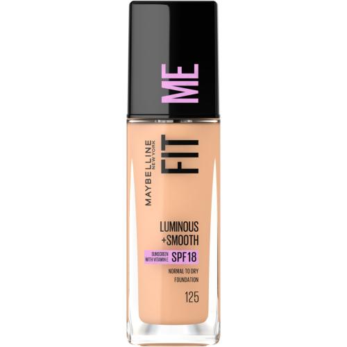 MAYBELLINE NEW YORK Fit Me! tekutý make-up pro rozjasnění a vyhlazení pleti odstín 125 Nude Beige 30 ml