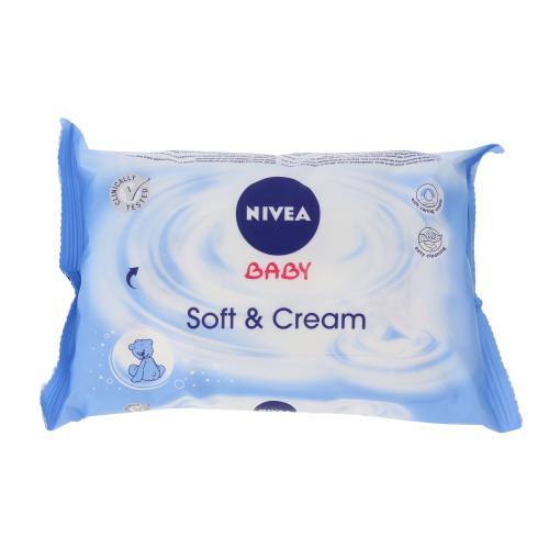 Nivea Baby Soft & Cream čisticí ubrousky 63 ks