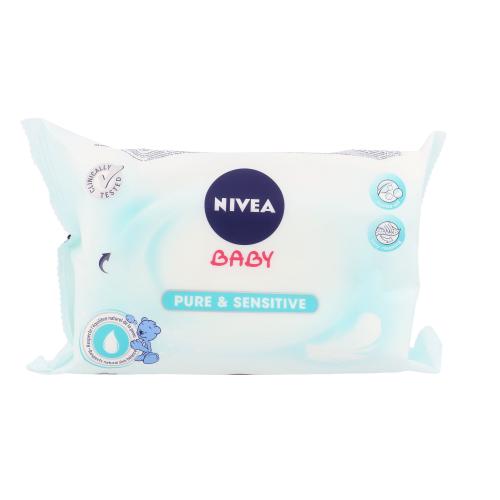 Nivea Baby Pure & Sensitive čisticí ubrousky 63 ks