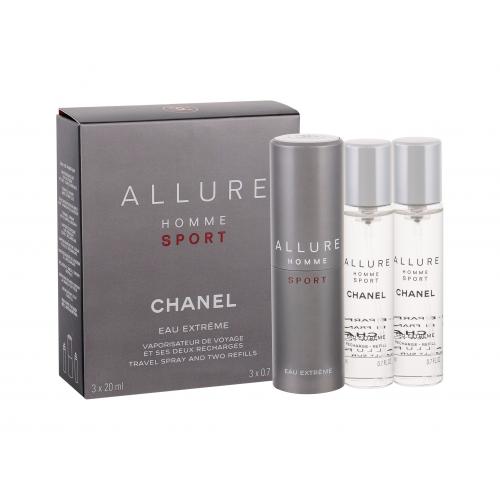 Chanel Allure Homme Sport Eau Extreme 3x20 ml toaletní voda Twist and Spray pro muže miniatura