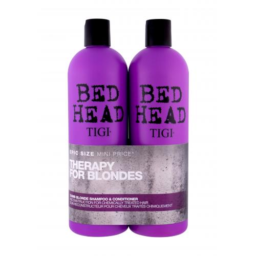 Tigi Bed Head Dumb Blonde dárková kazeta pro ženy šampon 750 ml + kondicionér 750 ml