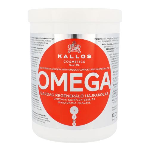 Kallos Cosmetics Omega 1000 ml maska pro regeneraci vlasů pro ženy