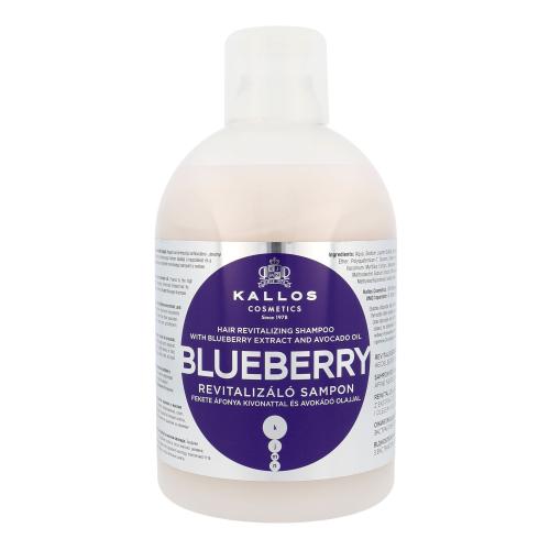 Kallos Cosmetics Blueberry 1000 ml regenerační šampon pro suché a poškozené vlasy pro ženy