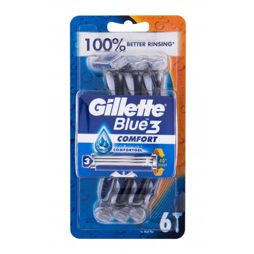 Gillette Blue3 Comfort jednorázová holítka pro muže jednorázová holítka 6 ks