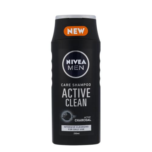 Nivea Men Active Clean 250 ml šampon s aktivním uhlím pro muže