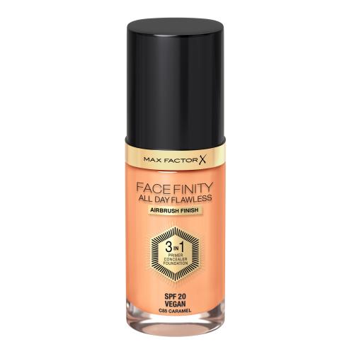 Max Factor Facefinity All Day Flawless SPF20 30 ml tekutý make-up s uv ochranou pro ženy C85 Caramel