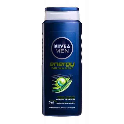 Nivea Men Energy 500 ml energizující sprchový gel na tělo, tvář a vlasy pro muže