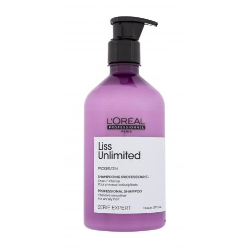L'Oréal Professionnel Liss Unlimited Professional Shampoo 500 ml šampon pro uhlazení nepoddajných vlasů pro ženy