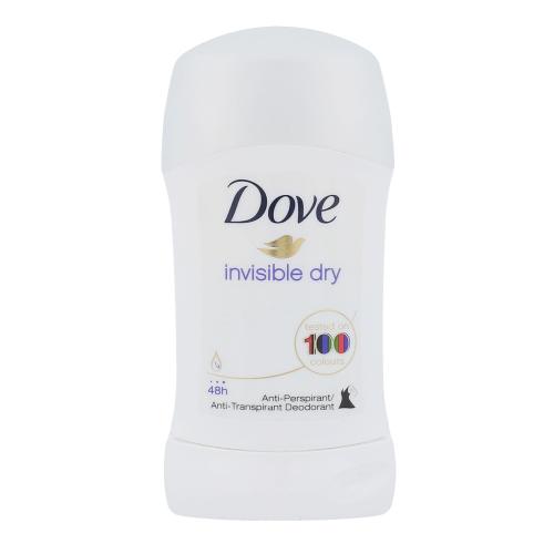 Dove Invisible Dry Antiperspirant tuhý antiperspirant proti bílým skvrnám 48h 40 ml