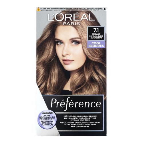 L'Oréal Paris Préférence 60 ml barva na vlasy pro ženy 7.1 Island