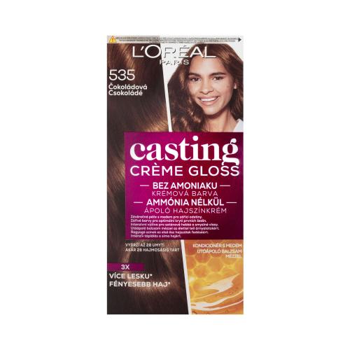 L'Oréal Paris Casting Creme Gloss 48 ml barva na vlasy pro ženy 535 Chocolate