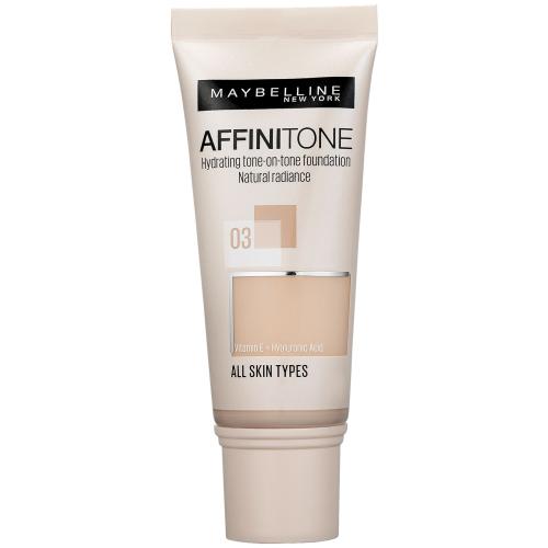 MAYBELLINE NEW YORK Affinitone hydratační make-up odstín 03 Light Sand Beige 30 ml