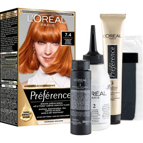 L'Oréal Paris Préférence Féria 60 ml barva na vlasy pro ženy 74 Dublin