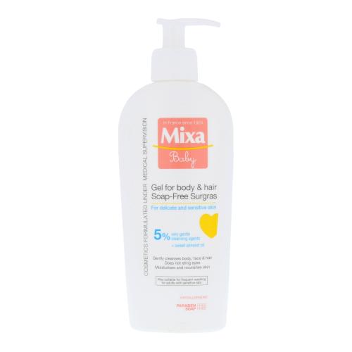 Mixa Baby 250 ml dětský vyživující sprchový gel a šampon pro děti