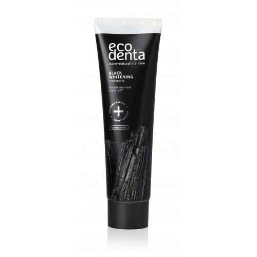 Ecodenta Expert Black Whitening černá bělicí zubní pasta bez fluoridu 100 ml
