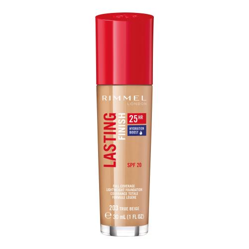 Rimmel Lasting Finish 25H tekutý make-up SPF 20 odstín 203 True Beige 30 ml