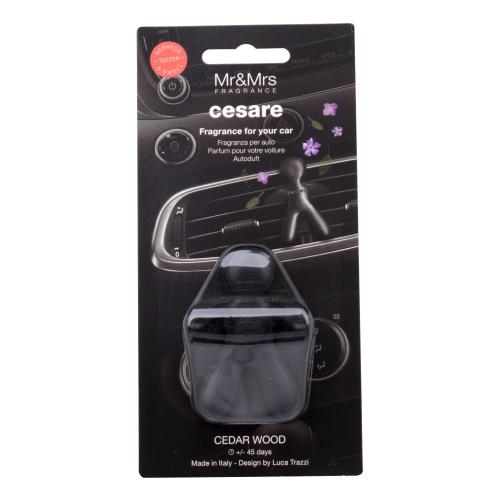 Mr&Mrs Fragrance CESARE černá - cedar wood vůně do auta 24 g