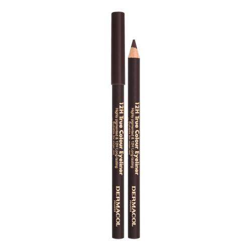 Dermacol 12H True Colour 0,28 g dlouhotrvající tužka na oči pro ženy 6 Dark Brown