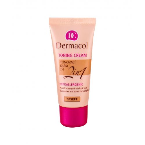 Dermacol Toning Cream 2in1 30 ml lehký tónovací krém pro ženy Desert