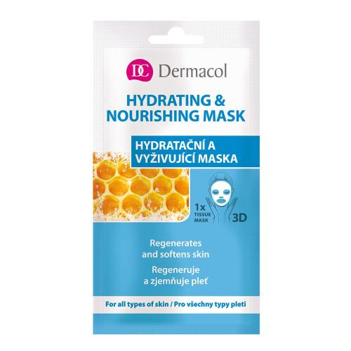 Dermacol Hydrating & Nourishing Mask 15 ml hydratační a vyživující pleťová maska pro ženy