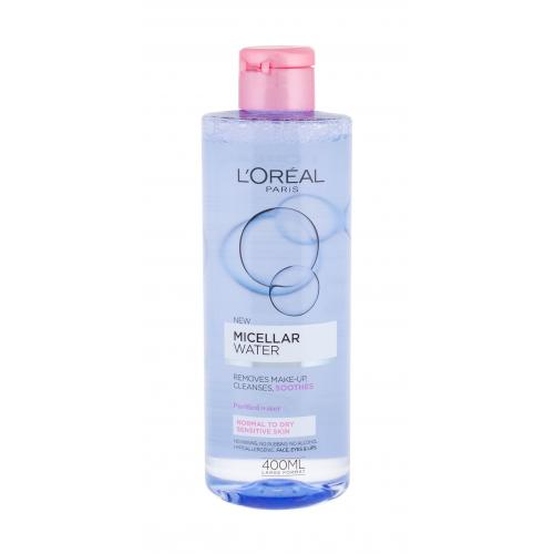 L'Oréal Paris Micellar Water 400 ml micelární voda pro citlivou, normální a suchou pleť pro ženy