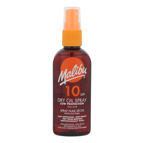 Malibu Dry Oil Spray SPF10 100 ml voděodolný sprej na opalování unisex