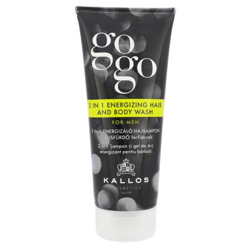 Kallos Cosmetics Gogo 2 in 1 Energizing Hair And Body Wash 200 ml posilující sprchový gel 2v1 pro muže