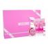 Moschino Fresh Couture Pink Dárková kazeta pro ženy toaletní voda 100 ml + tělové mléko 100 ml + sprchový gel 100 ml + toaletní voda 10 ml