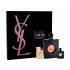 Yves Saint Laurent Black Opium Dárková kazeta pro ženy parfémovaná voda 90 ml + parfémovaná voda 7,5 ml + rtěnka Rouge Pur Couture N°1 Rouge á Lévres 1,3 ml