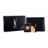 Yves Saint Laurent Black Opium Dárková kazeta parfémovaná voda 90 ml + rtěnka Rouge Pur Couture no.1 1,6 g + řasenka Mascara Volume Faux Cils no. 1 2 ml + kosmetická taška