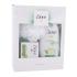 Dove Revitalising Gift Set Dárková kazeta sprchový gel Cucumber & Green Tea 250 ml + tuhé mýdlo Fresh Touch 100 g + mycí houba