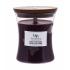 WoodWick Black Plum Cognac Vonná svíčka 275 g