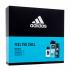 Adidas Ice Dive Dárková kazeta pro muže toaletní voda 50ml + deospray 150 ml + sprchový gel 250 ml