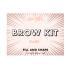 Barry M Brow Kit Set a paletka na obočí pro ženy 4,5 g Odstín Dark