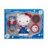 Hello Kitty Hello Kitty 2in1 Shower Gel & Shampoo Dárková kazeta sprchový gel 400 ml + hřeben se zrcátkem + gumičky a spona do vlasů
